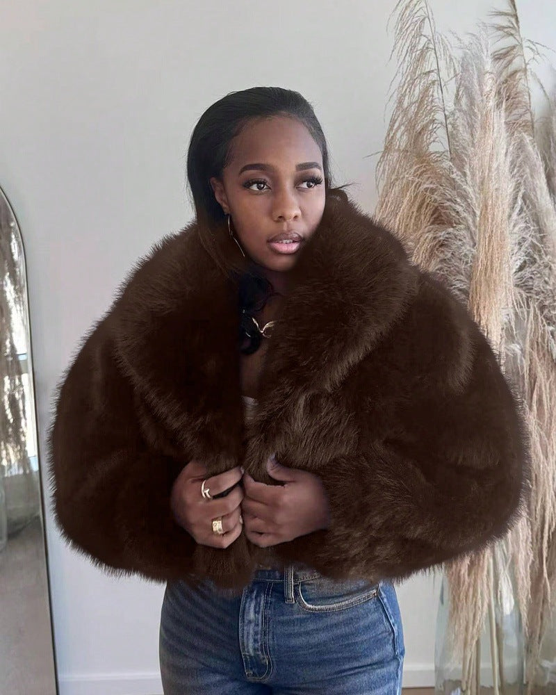 Ladies Comfortable Trendy Fur Jacket Lune London