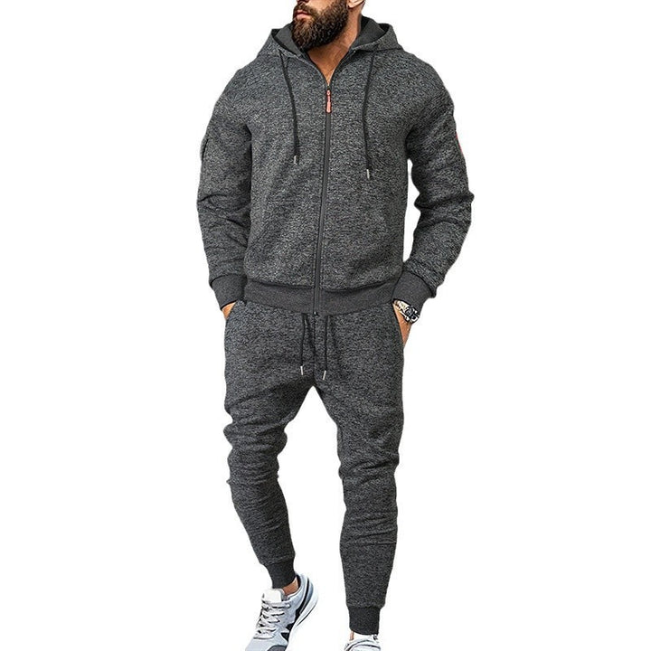 Versatile training set for men with zip-up hoodie and jogger pants Lune London