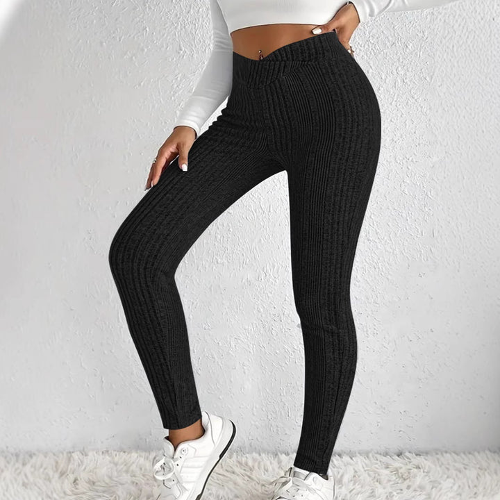 Women's tights with a modern design in ribbed mesh Lune London