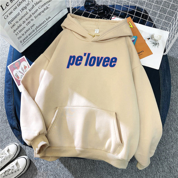 Women's hoodie with modern lettering Chic & Stil 1772612762
