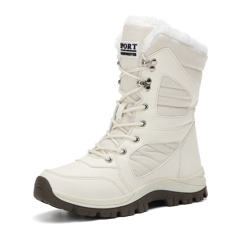 Women's insulated snow boots with faux fur lining, waterproof PU protection, and slip-resistant rubber tread sole Amarae