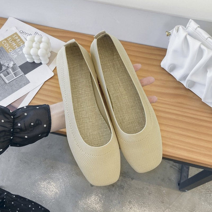 Women's Breathable Ballet Flats Made of Flexible Material Lune London