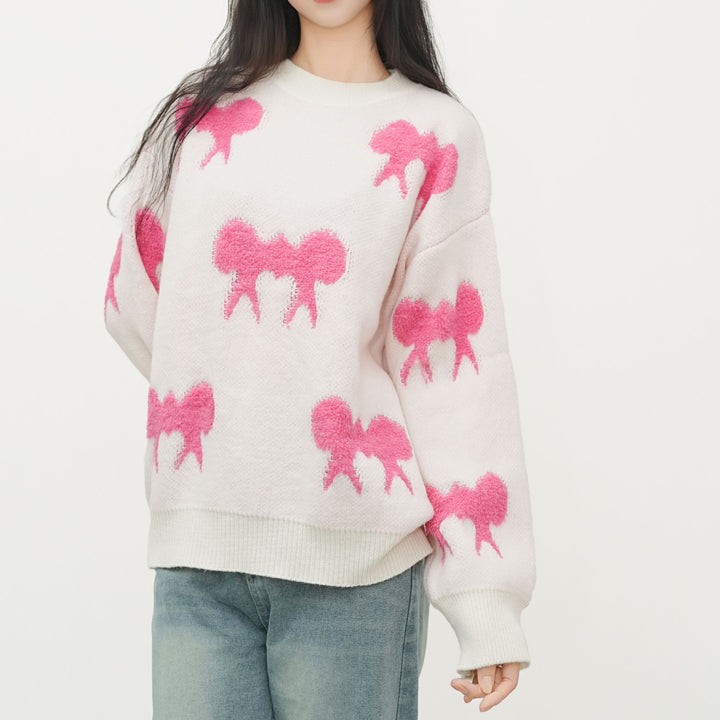 Pull en tricot épais pour femmes avec un design ludique Chic & Stil