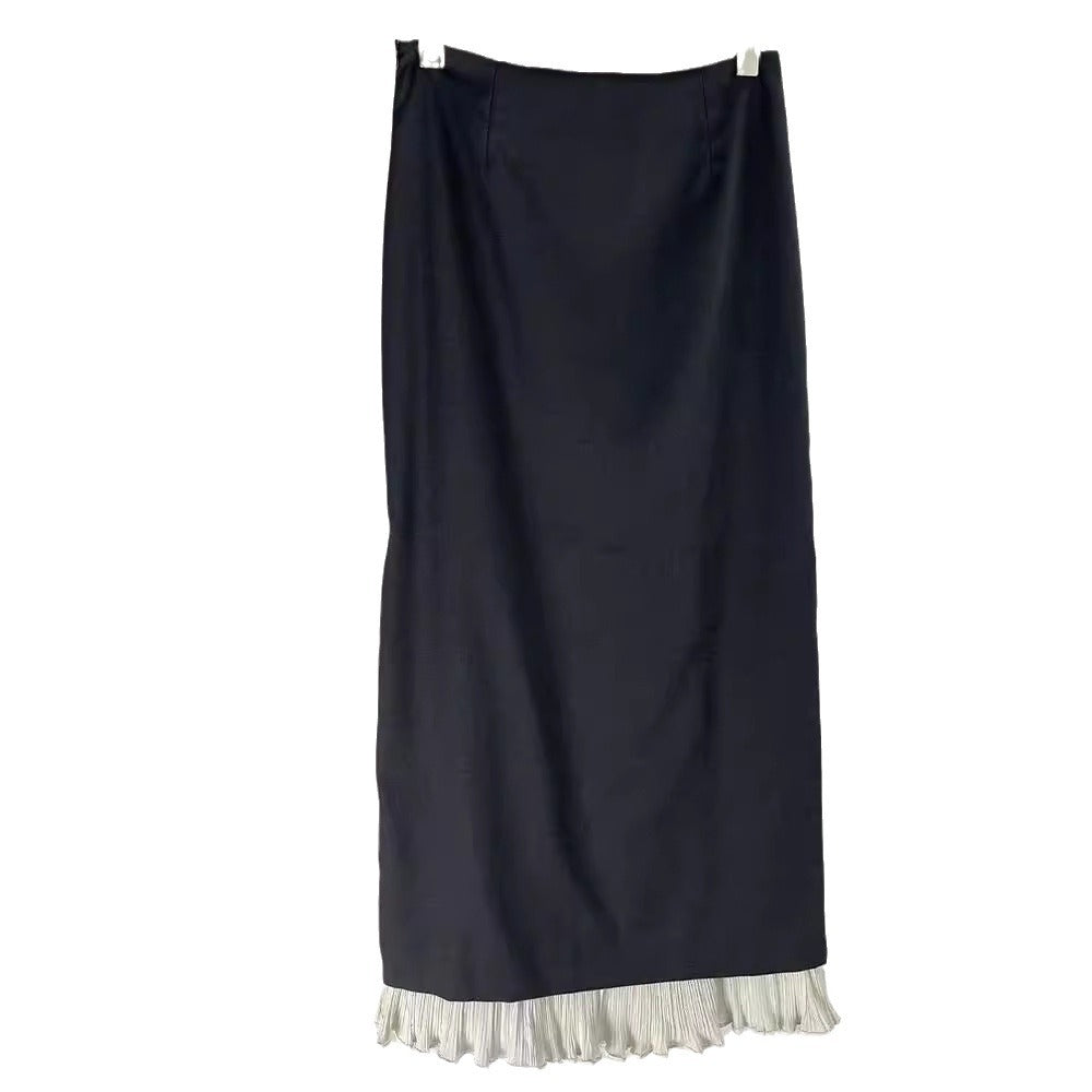 Jupe maxi élégante pour femme avec fentes latérales et look superposé Chic & Stil