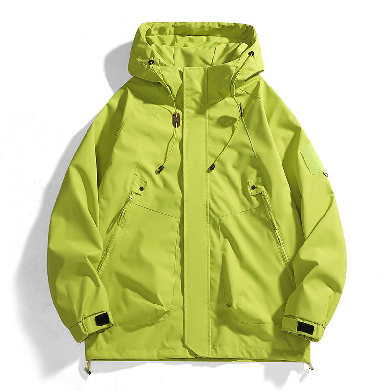 Women's waterproof outdoor jacket with adjustable hood and breathable inserts Lune London