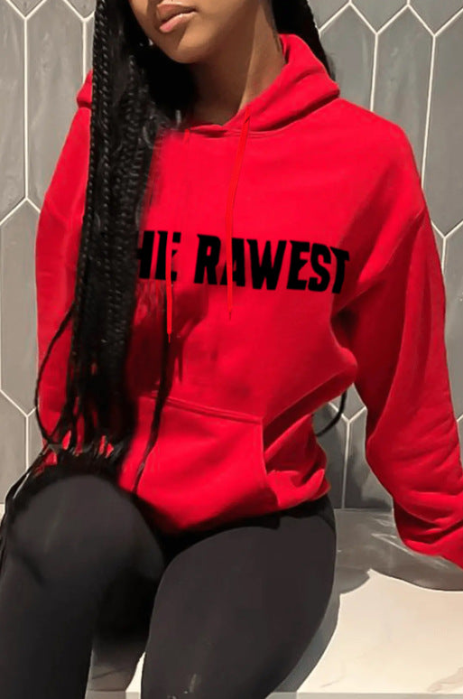 Women's hoodie with inspiring inscription Lune London