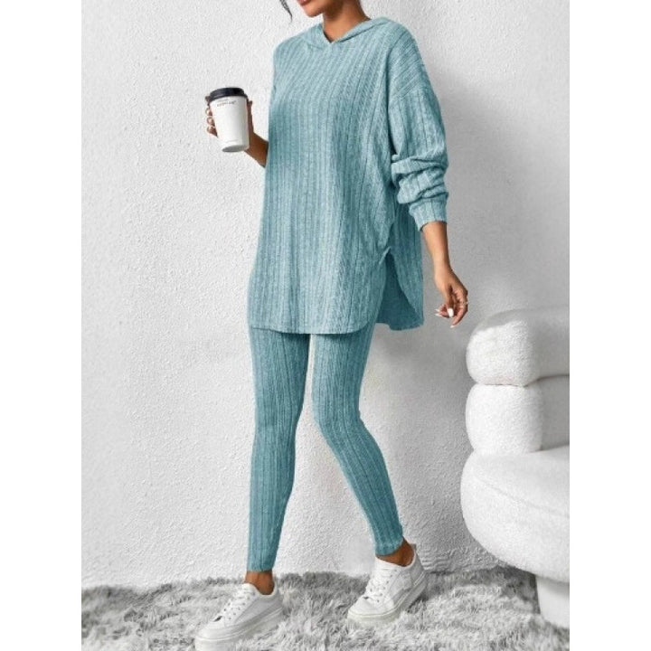 Women's Comfortable Lounge Set with Hood and Slim Pants Lune London