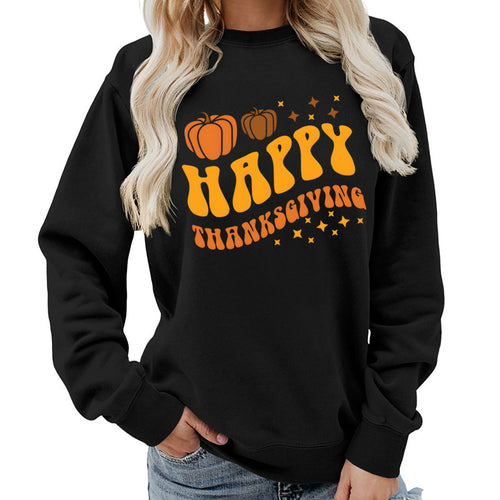 Pull pour les femmes avec motif de citrouille festive et coupe confortable Chic & Stil