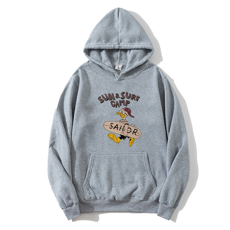 Women’s hoodie with funny surf motif Chic & Stil