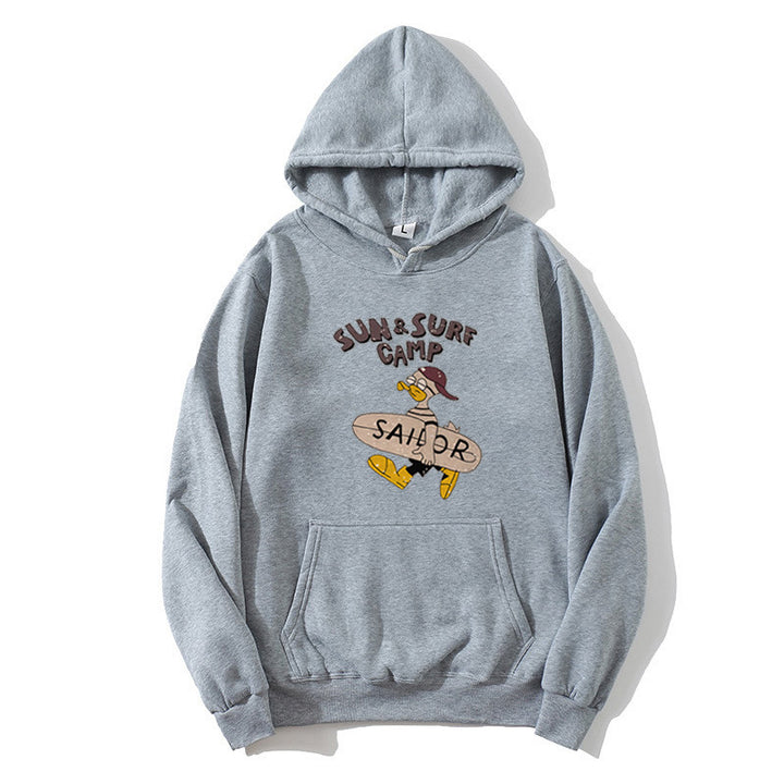 Women’s hoodie with funny surf motif Chic & Stil