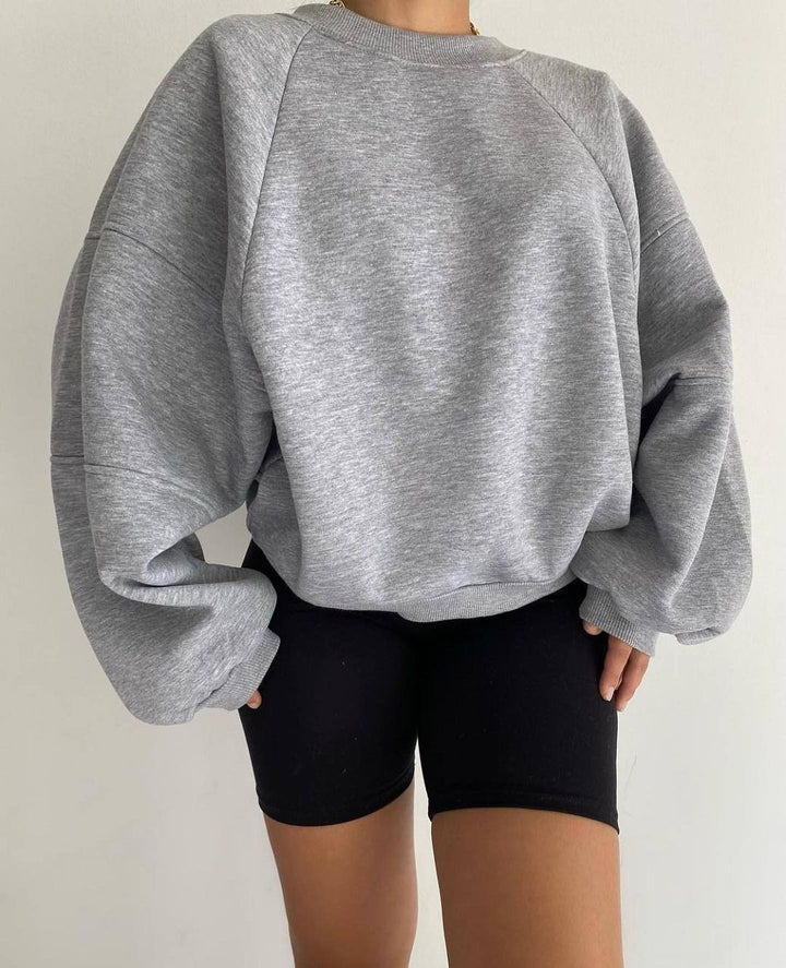 Oversized sweatshirt for women with puff sleeves Lune London