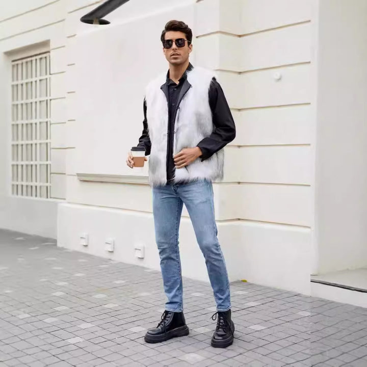 Trendy Faux Fur Jacket for Men Lune London
