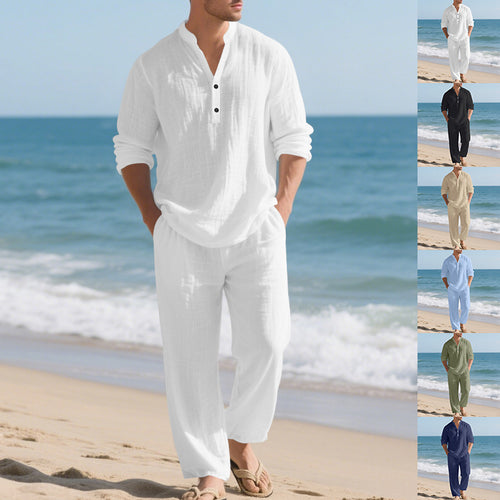 Men's casual long sleeve shirt and jogging suit Chic and Style