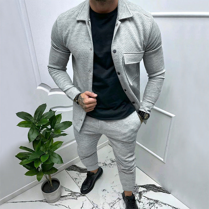 Casual jogging set for men with elastic waist and structured design Lune London