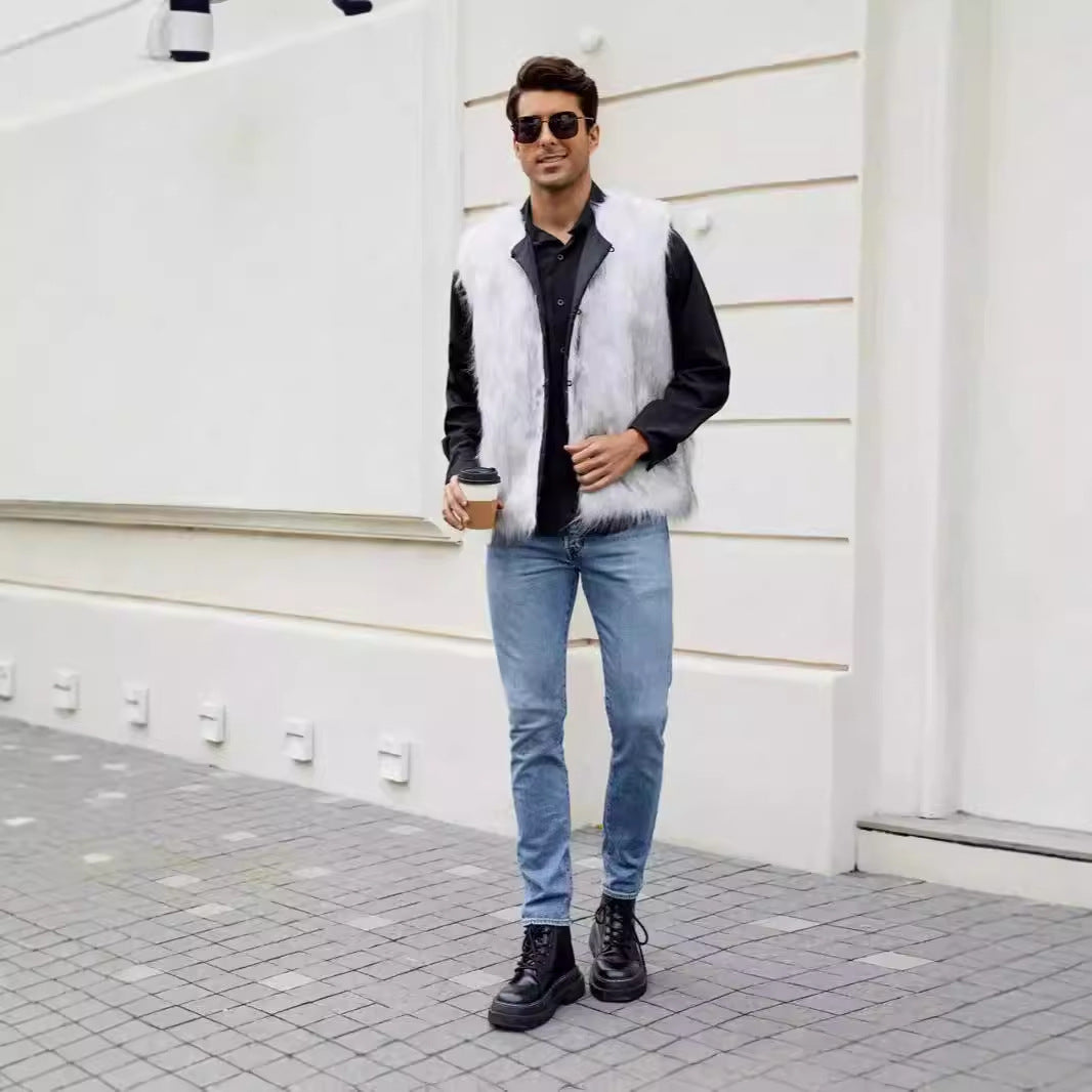 Trendy Faux Fur Jacket for Men Lune London