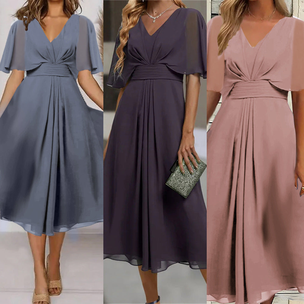 Chic and stylish fluid midi dresses for women