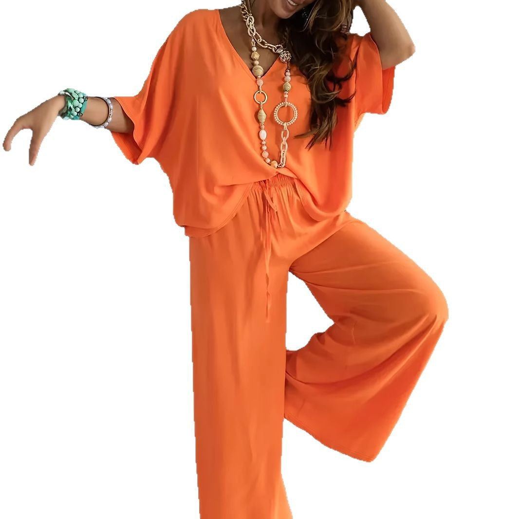 Tenue décontractée pour femmes composée d'un haut ample et d'un pantalon large Lune London