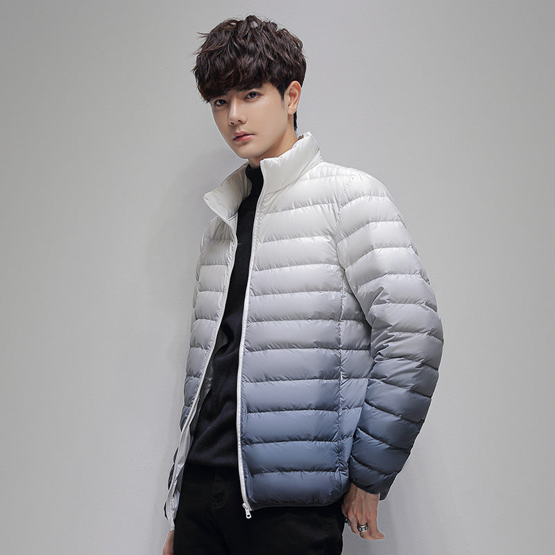Men's lightweight padded quilted jacket with stand-up collar and thermal lining Amarae