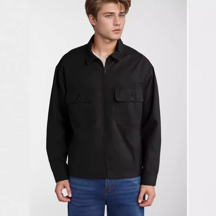 Casual utility jacket for men with practical chest pockets Lune London