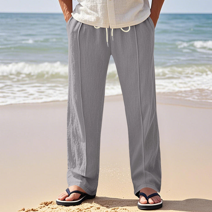 Casual beach pants for men with adjustable drawstring and breathable material Lune London
