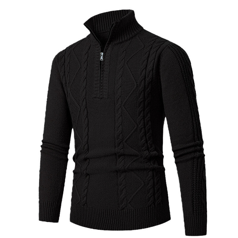 Knitted sweater for men with high collar Lune London