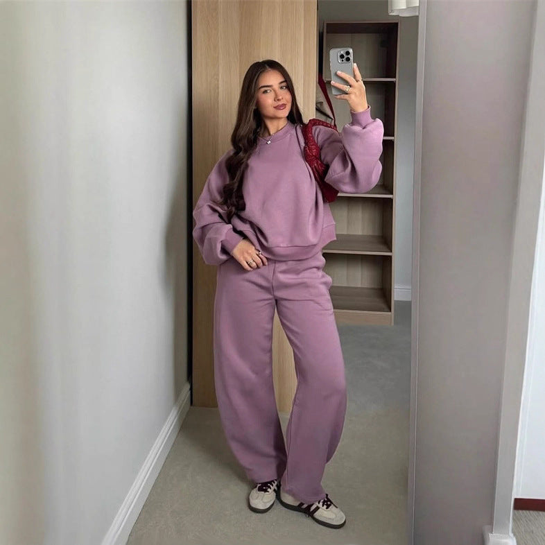 Casual crop sweatshirt set for women Heidi Mode