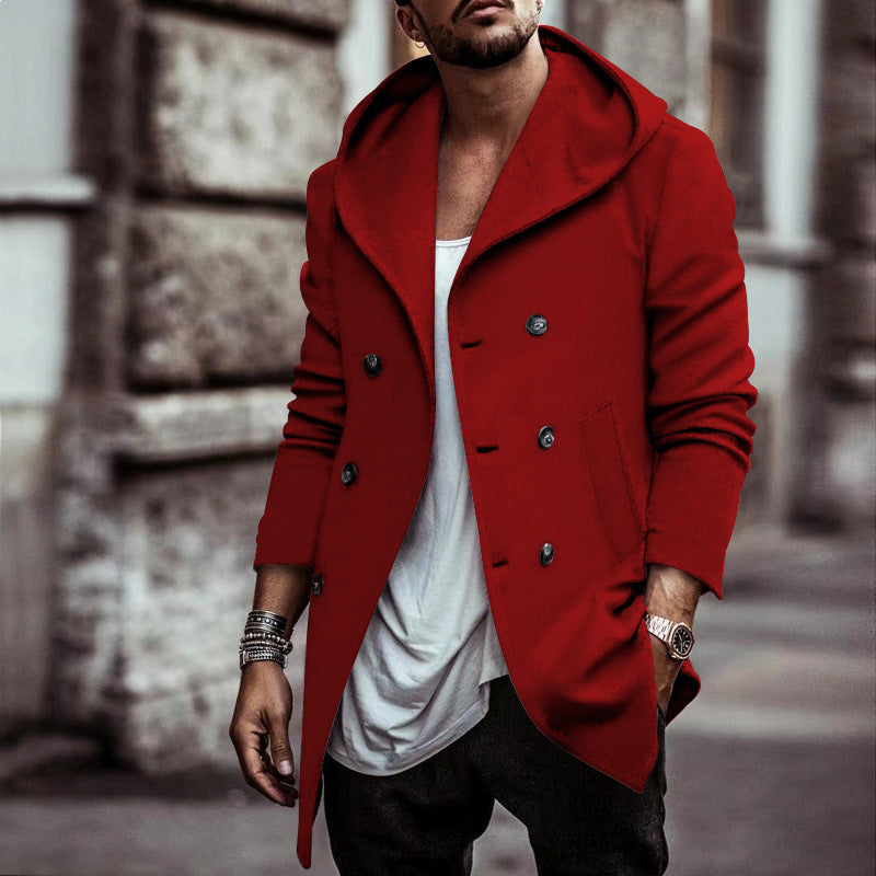 Trendy transition jacket for men with hood and elegant details Lune London