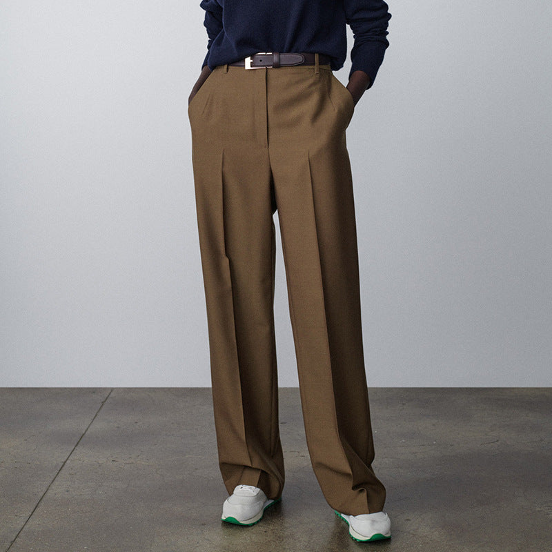 Pantalons de costume élégants et larges pour femmes Chic & Stil