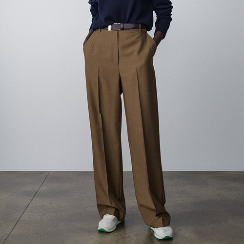 Pantalons de costume élégants et larges pour femmes Chic & Stil