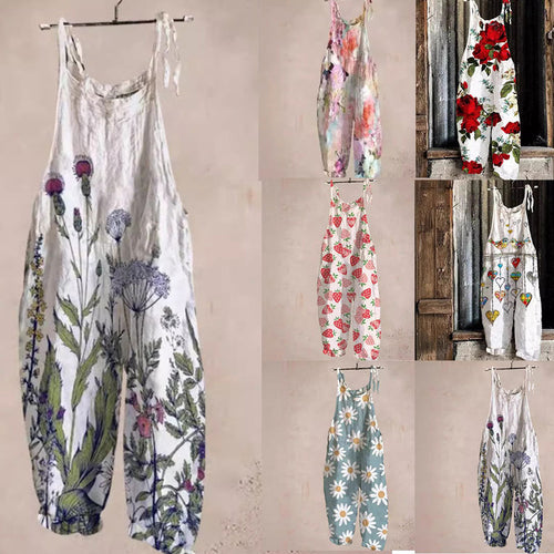 Ladies' artistic print jumpsuit Amarae
