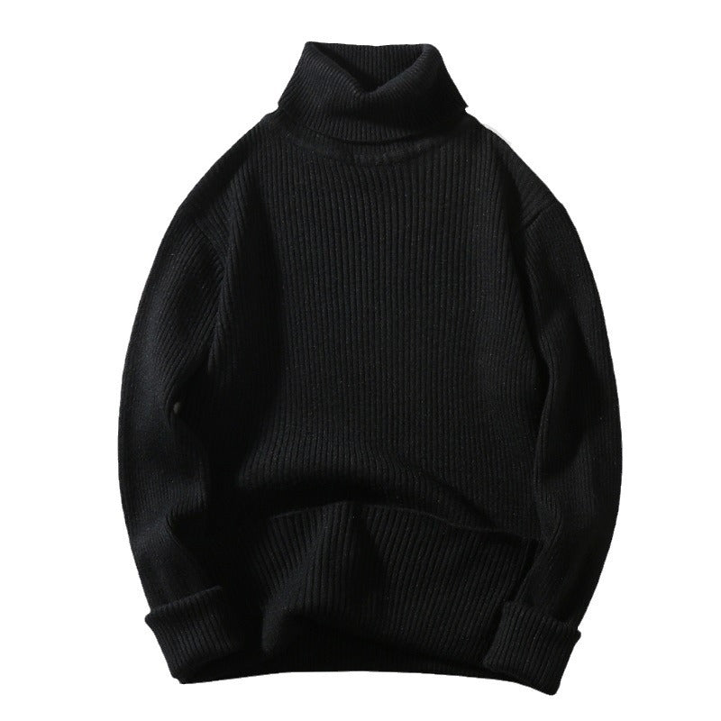Structured knit sweater with a comfortable roll neck for men Lune London