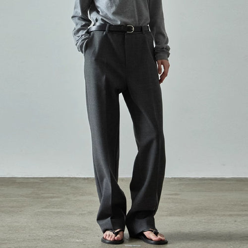 Pantalons de costume à coupe large pour femmes avec taille haute Chic & Stil