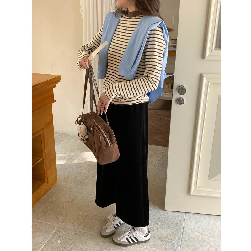 Women’s Long Sleeve Shirt with Stripes Chic & Stil