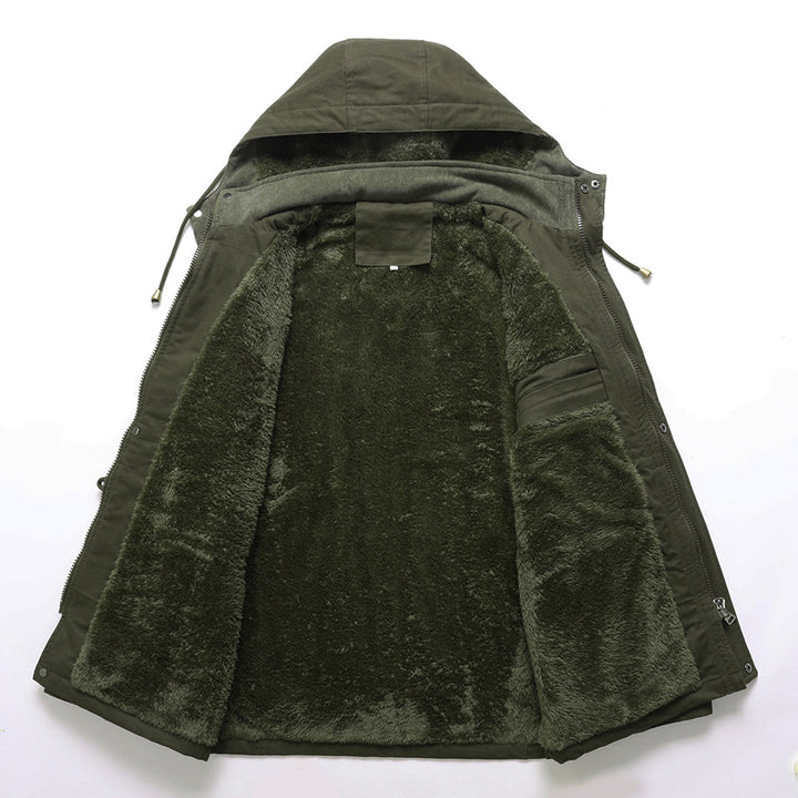 Robust winter jacket for men with warm teddy lining Amarae