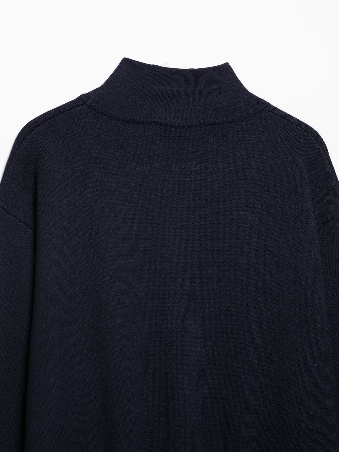 Women's Cropped Cardigan with Stand-up Collar and Full Zip Amarae