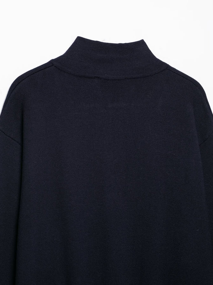 Women's Cropped Cardigan with Stand-up Collar and Full Zip Amarae