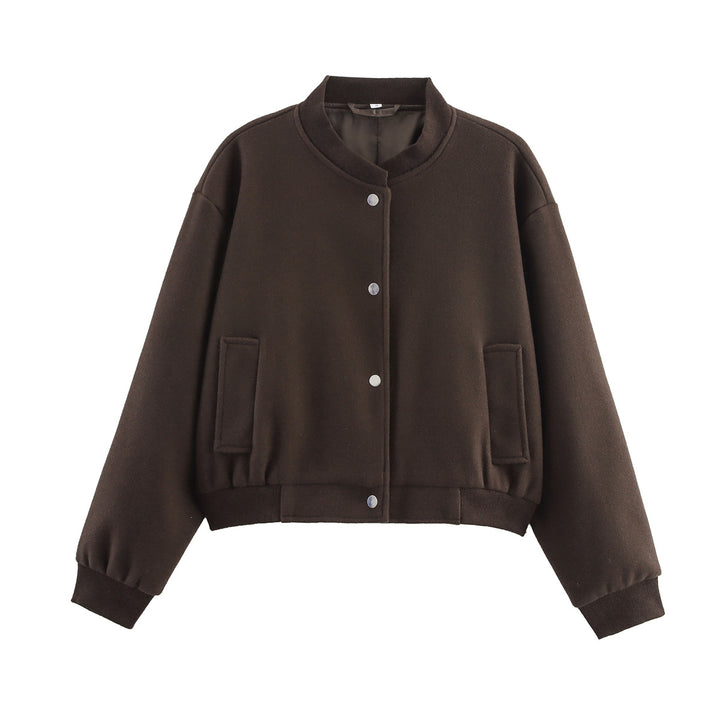 Oversized casual jacket for women with button closure Lune London