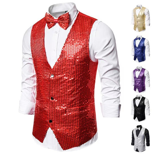 Elegant suit for men with sparkling sequins and a slim fit ideal Amarae