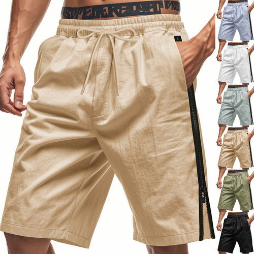 Shorts cargo sportives pour hommes avec taille ajustable et poches zippées pratiques Amarae