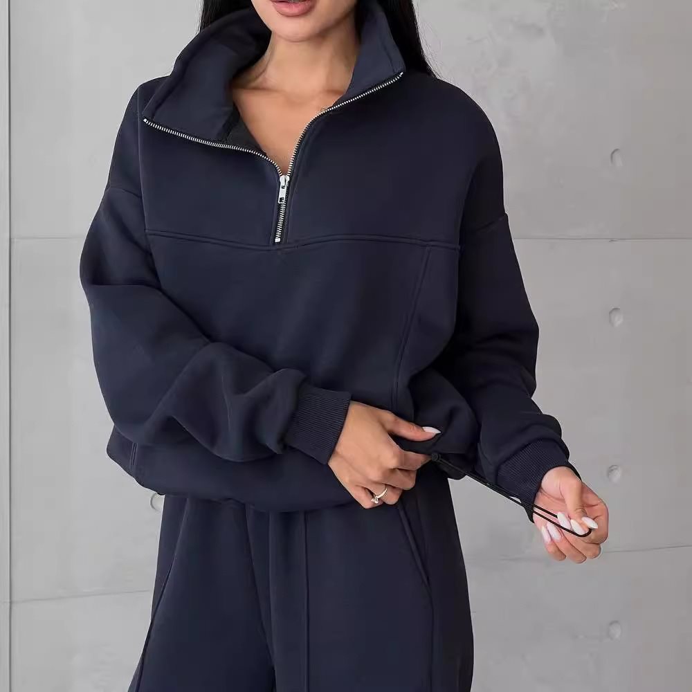 Women’s sport fleece combined outfit with high collar Lune London