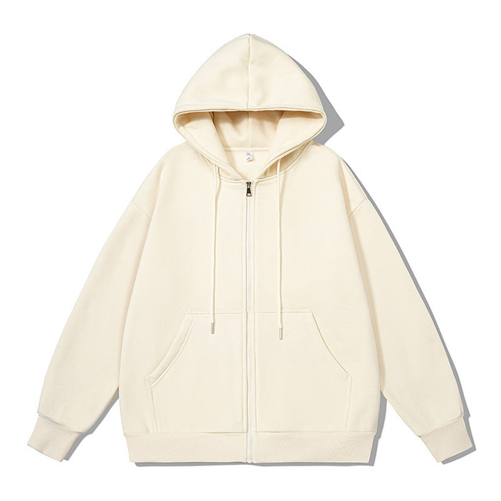 Women's zip hoodie with practical pockets and soft inner lining Chic & Stil