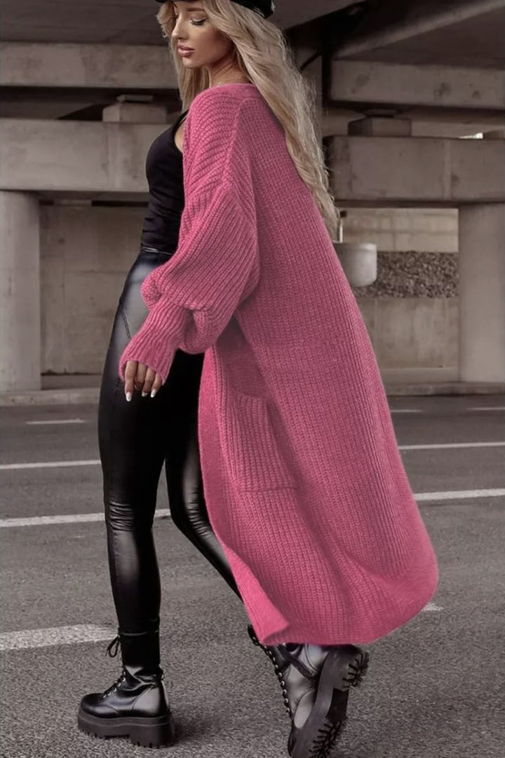 Ladies Large Chic Knit Coat
