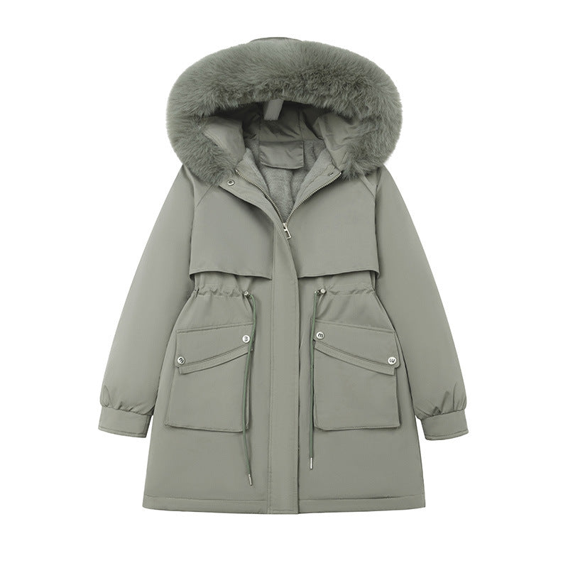 Ladies trendy winter parka with cozy lining and practical pockets Lune London