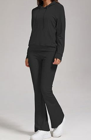 Lady hooded sports set with flared pants Lune London