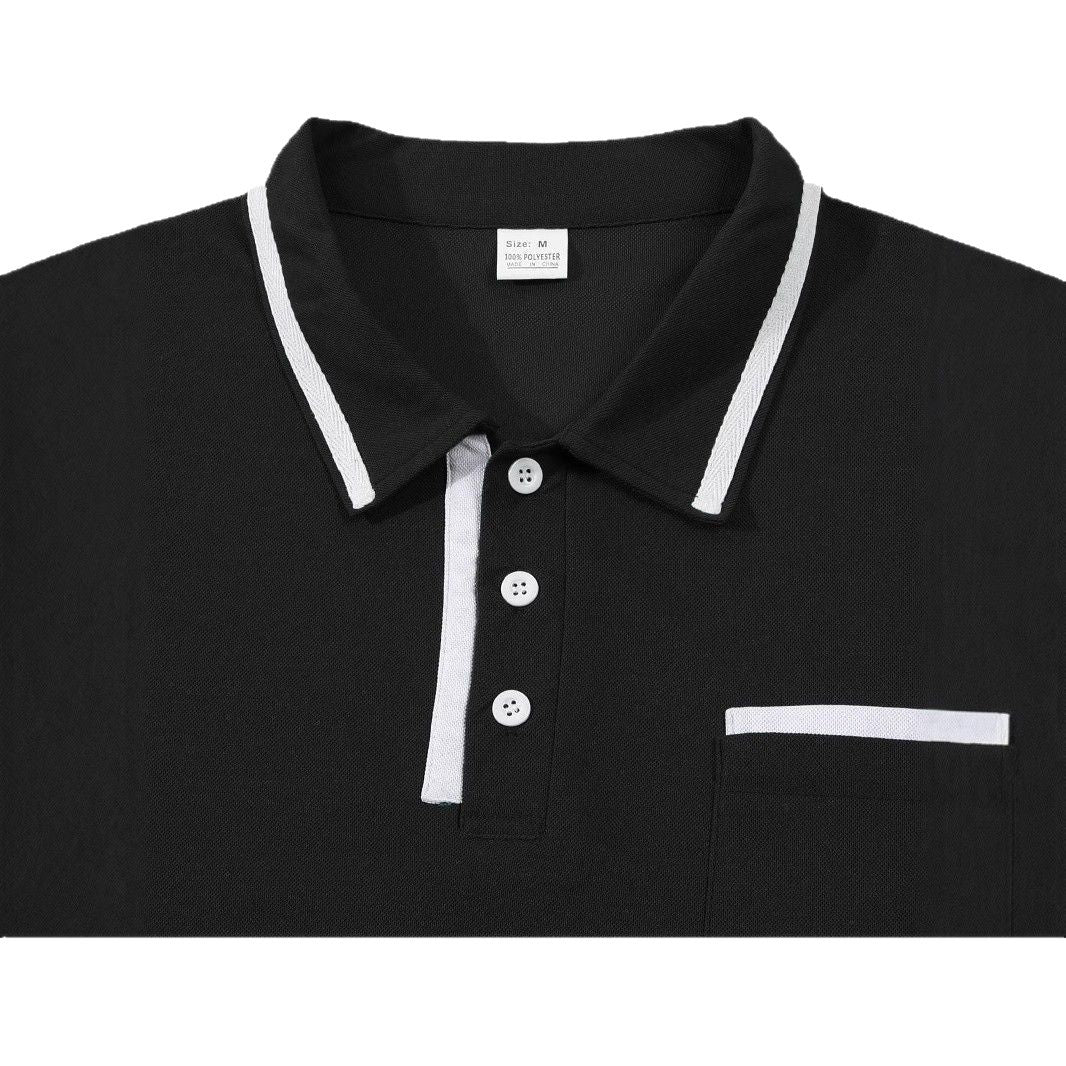 Men's long sleeve polo shirt with modern chic and style design