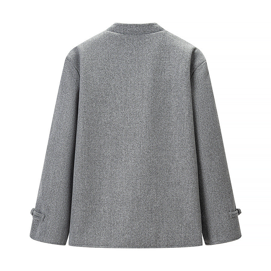 Women's Wool Duffle Coat with Toggle Closures and Oversized Silhouette Amarae