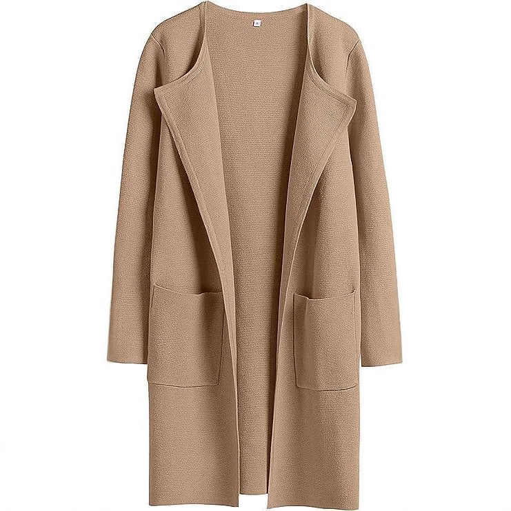 Knit coat for women with a relaxed fit and practical pockets Lune London