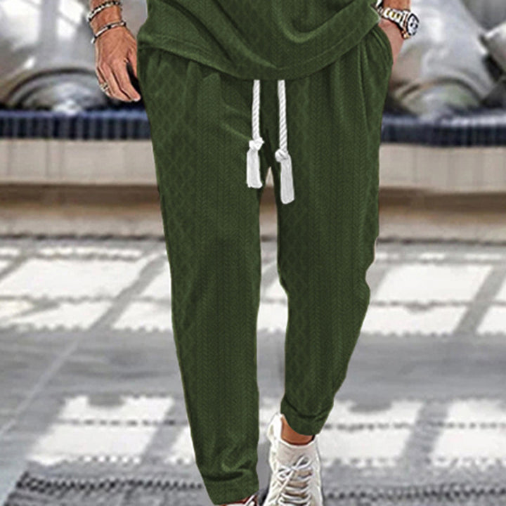 Men's sporty jogger pants with modern accents Lune London