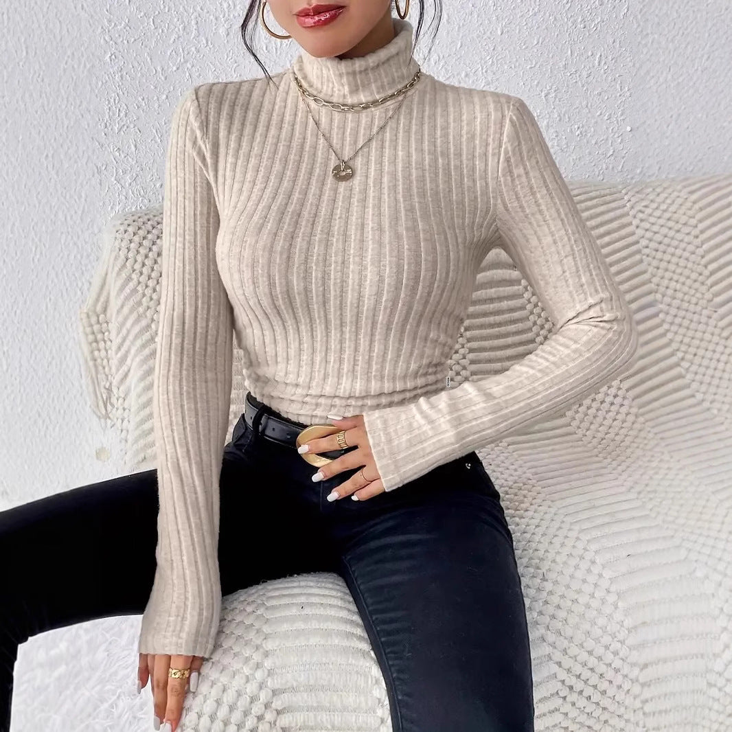 Ladies Elegant and comfortable high neck top Lune London
