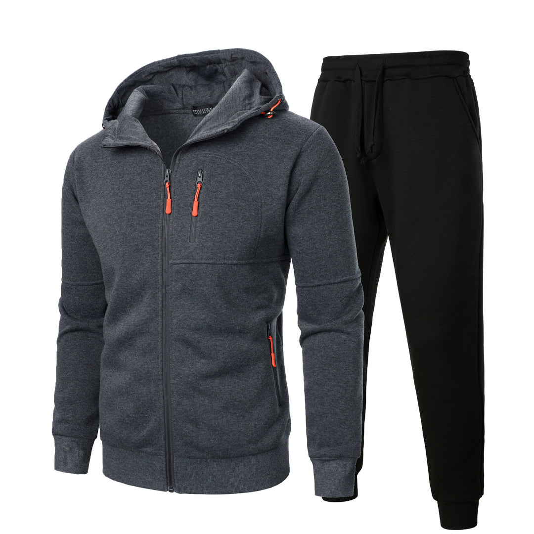 Men's sporty hoodie set and jogging pants with practical pockets Lune London
